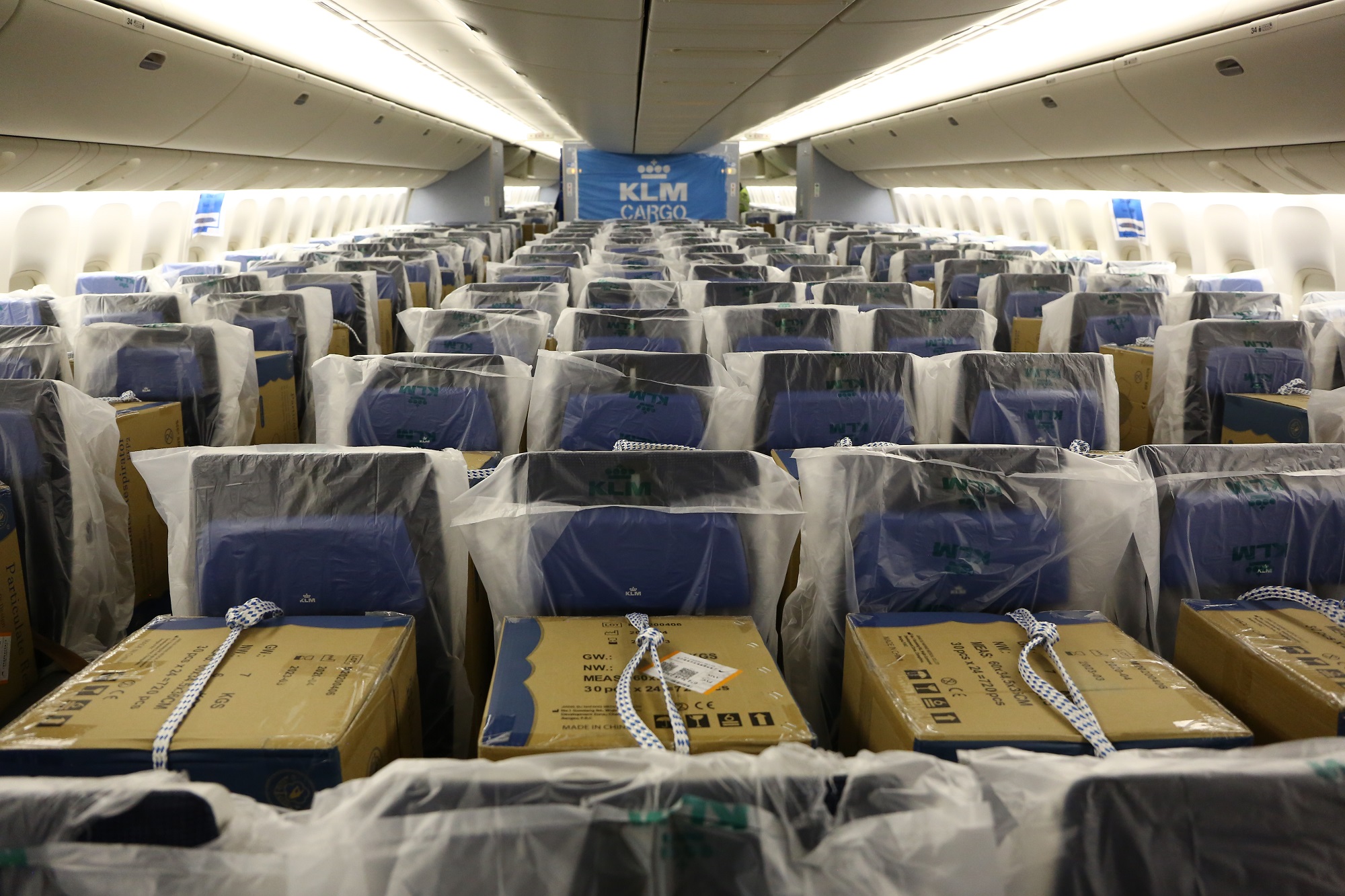 KLM’s first cargo-only B777 pax aircraft takes-off