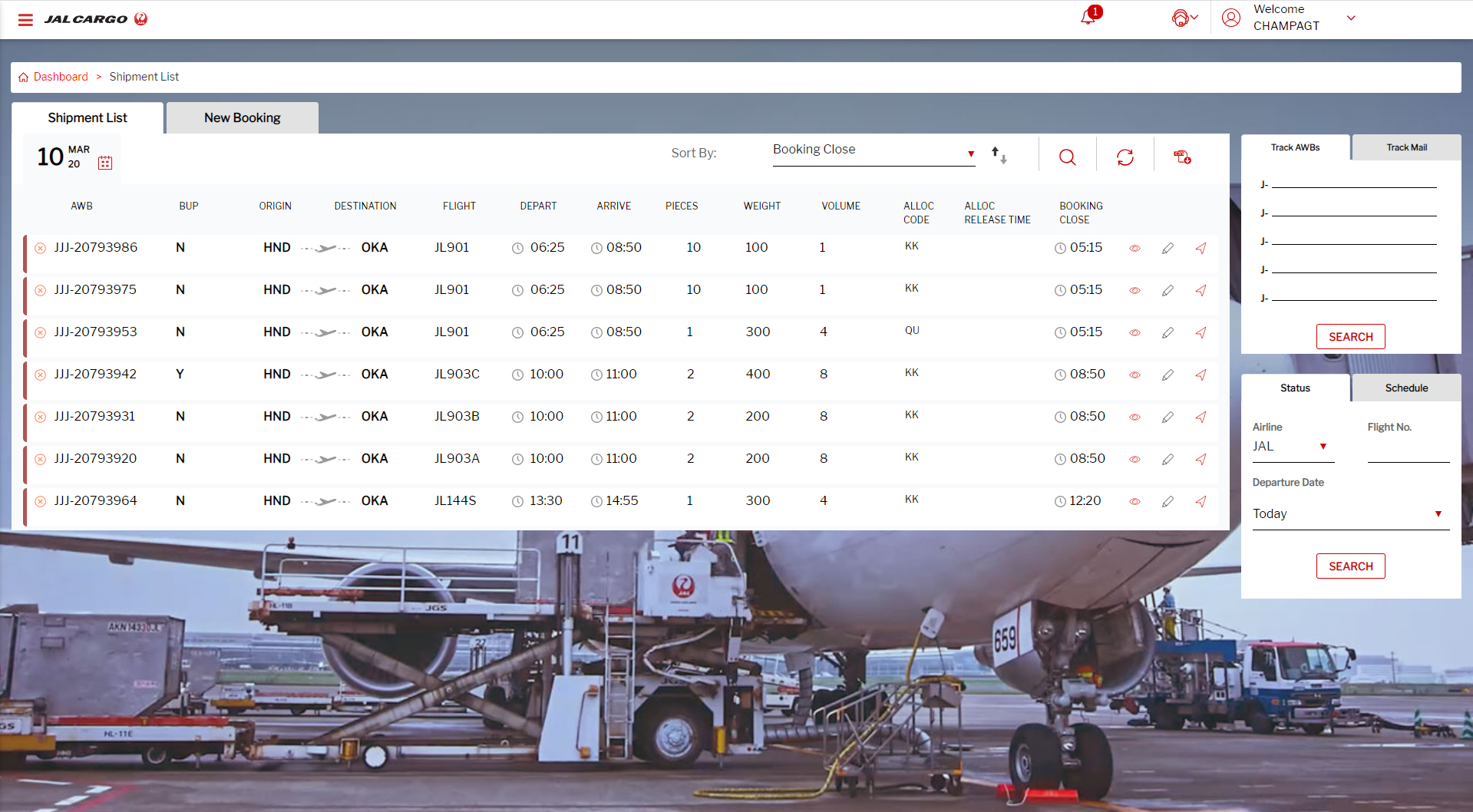 JAL launches CHAMP platform for domestic cargo