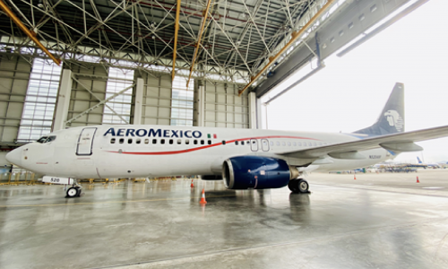 First B737-800 for P2F conversion at GAMECO Hangar