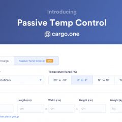 cargo.one adds passive temp control to booking platform