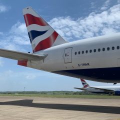 British Airways B777s stripped for cabin cargo