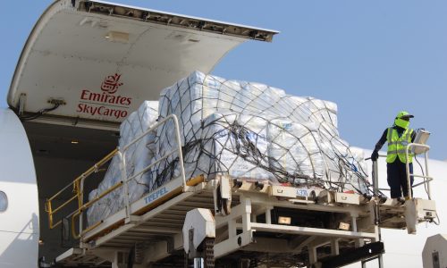 Emirates relief aid freighter to Burkina Faso