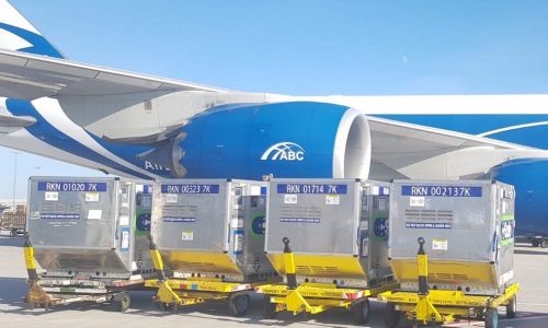 Airbridge’s record pharma container load on B747-8F