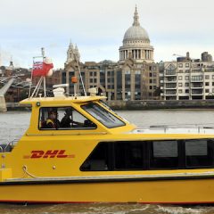 DHL launches Thames riverboat parcel service to cut truck transfers