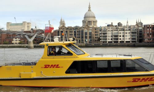 DHL launches Thames riverboat parcel service to cut truck transfers
