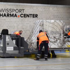 Swissport dry-run for Covid vaccine handling at Brussels pharma centre