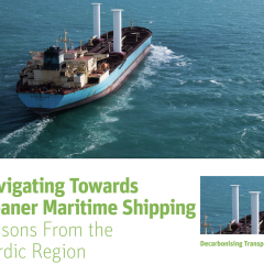 ITF report on navigating towards cleaner maritime shipping