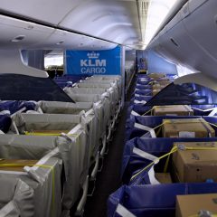 KLM has it covered with cargo seat bags for medical shipments