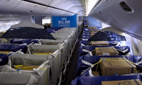 KLM has it covered with cargo seat bags for medical shipments