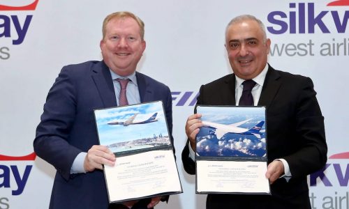 Silk Way West Airlines signs for five B777Fs from Boeing