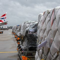 Aid effort to India continues with British Airways flight