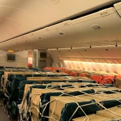 Emirates SkyCargo: one year of urgent cargo on passenger seats and overhead bins*