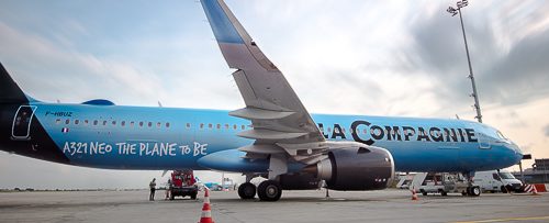 100% business class airline La Compagnie partners with WFS for first cargo route