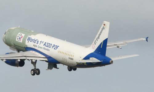 World’s first A320P2F makes its maiden flight