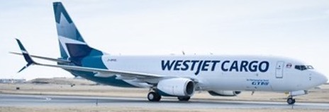 WestJet Cargo receives first B737-800 converted freighter