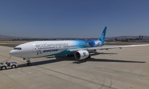 Boeing testing 30 sustainable technologies on a B777-200ER￼