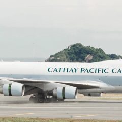 Cathay Pacific B747 freighter lands first commercial flight at Hong Kong airport’s new third runway￼