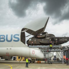 Airbus tests loading system for outsized military cargo on Beluga￼